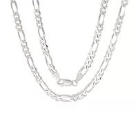 Sterling Silver Men's Figaro Chain