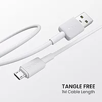 Portronics Konnect Link Micro USB Cable 3A Fast Charging 480Mbps Data Sync 1M White