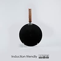Wonderchef Ebony Roti Tawa 28cm Non Stick Tawa  4.06mm Wooden Handle