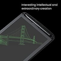 Portronics Ruffpad 12E Re-Writable LCD Writing Pad with 30.4cm (12 inch) Writing Area, India's First Notepad