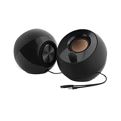 Creative Pebble 2.0 USB-Powered Desktop Speakers with Far-Field Drivers and Passive Radiators for PCs and Laptops