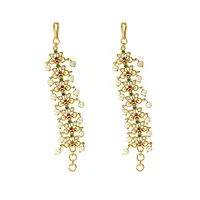 Gold Plated Adjustable Mattal for Women & Girls | Bridal Ear Chain Hair Jewelry