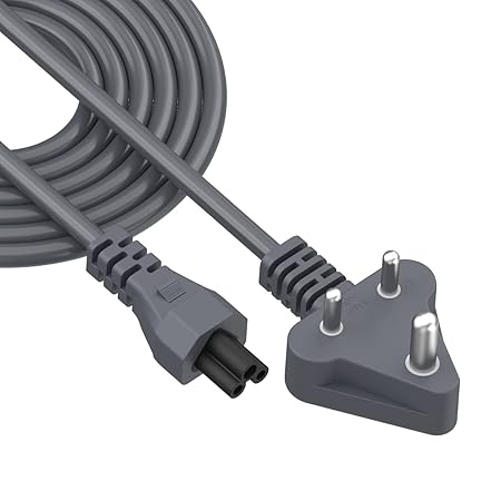 Portronics Konnect G2 Laptop Power Cable with 3PIN Clover Power Connector, 1.5M Cord Length, 350W Load Capacity(Grey) Portronics Konnect G2 Laptop Power Cable with 3PIN Clover Power Connector, 1.5M Cord Length, 350W Load Capacity(Grey)