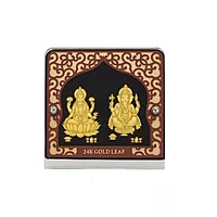 Gold Plated Lakshmi Ganesha Idol