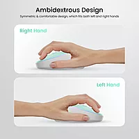 Portronics Toad IV Mouse – Dual connectivity with Bluetooth & 2.4GHz, ergonomic design, compact size, ideal for travel, smooth tracking, compatible with multiple devices, stylish blue finish.