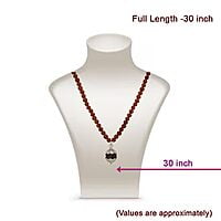 Rudraksha Mala/Chain with Rudraksha Pendent/Dollar