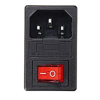 3 Pin AC Power Socket With Indicator Switch and Fuse Connector Socket 3 Pin AC Power Socket With Indicator Switch and Fuse Connector Socket