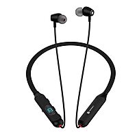 Portronics Harmonics Z8 – Bluetooth Earphones, 40H Battery Life, Sleek Black Design, Deep Bass, Comfortable Fit, Ideal for Music & Calls, Lightweight, Easy Controls, Perfect for On-the-Go.
