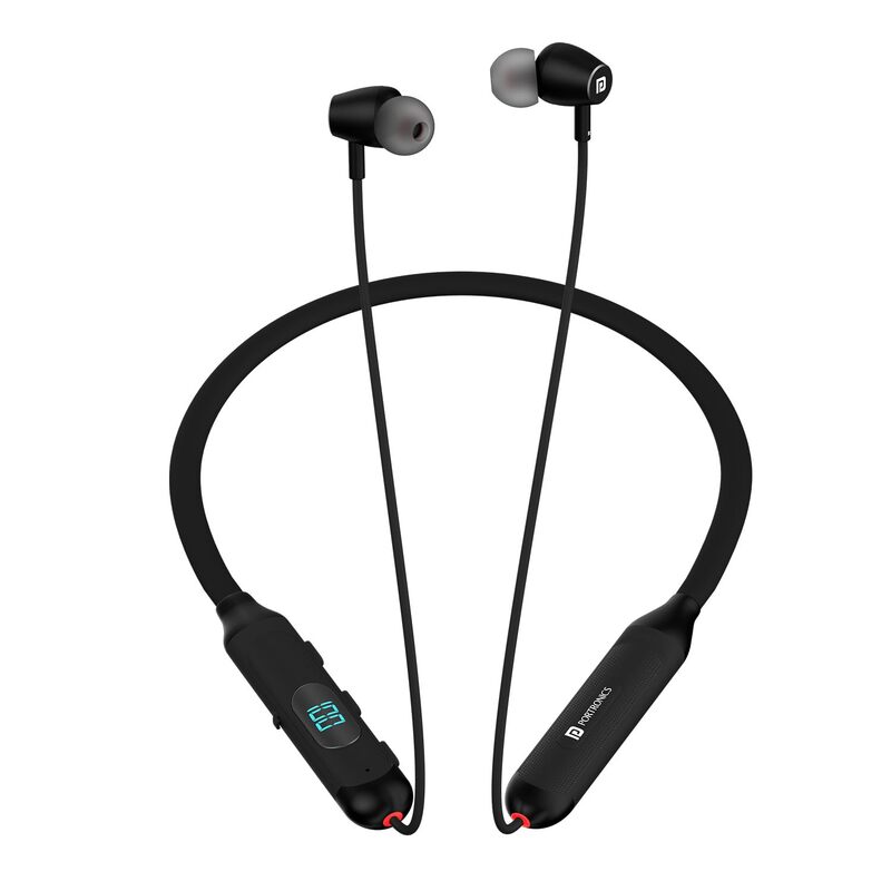 Portronics Harmonics Z8 Bluetooth In-Ear Headset – V5.3, Type-C, Magnetic Latch, LED Display