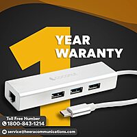 Coconut Type-C to USB 3.0 Hub with LAN Connector (Seamless Connectivity, Expand Device Ports, USB 3.0, Stable Internet via Integrated LAN Port, 1 Year Warranty)