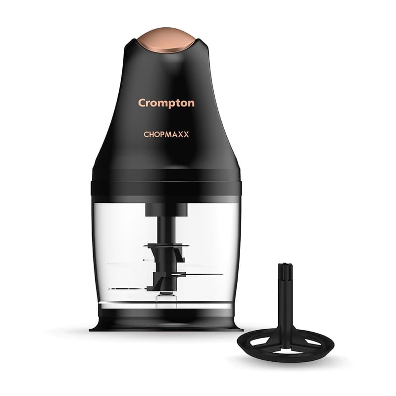 Crompton ChopMaxx Electric Vegetable Chopper 300 Watts Motors Twin S-Shaped Ninja food grade blades