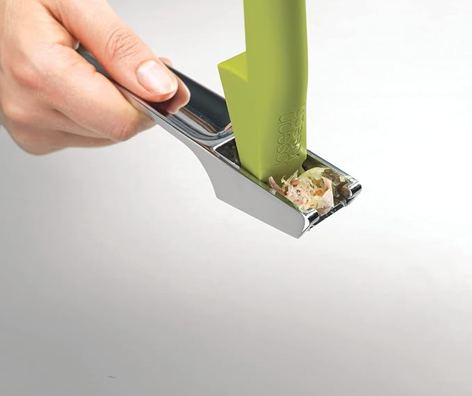 Joseph Joseph Garlic Crusher – Green Stainless Steel Garlic Press Tool