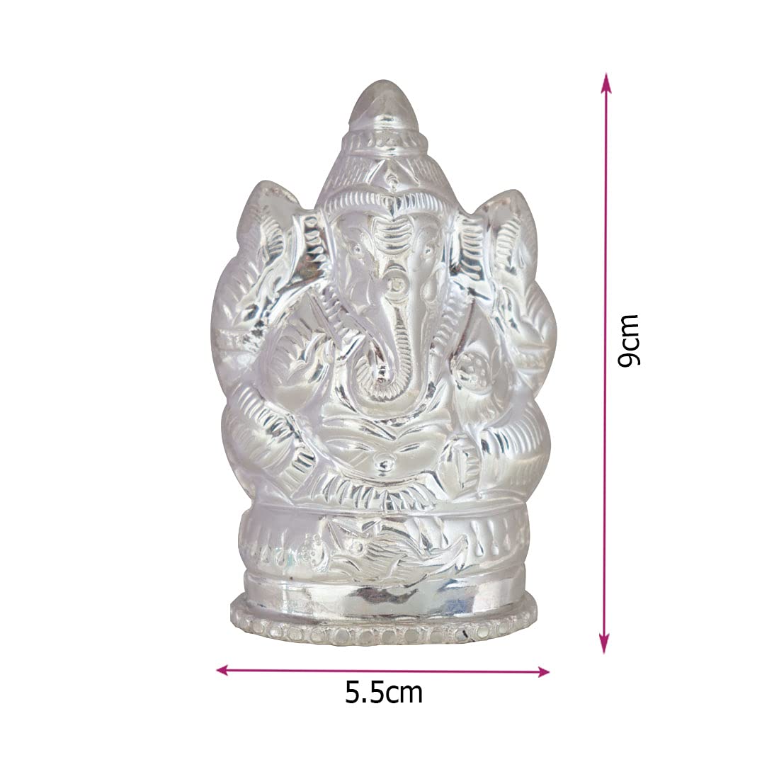 Silver Lord Ganesh Idol, Statue