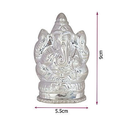 Silver Lord Ganesh Idol, Statue Silver Lord Ganesh Idol, Statue