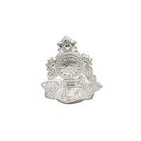 Sterling Silver Chakra Incense Holder | Chandi Chakram Pooja Dhoop Stand