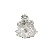 Sterling Silver Chakra Incense Holder | Chandi Chakram Pooja Dhoop Stand