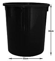 Plastic Dustbin Round 5 Ltr