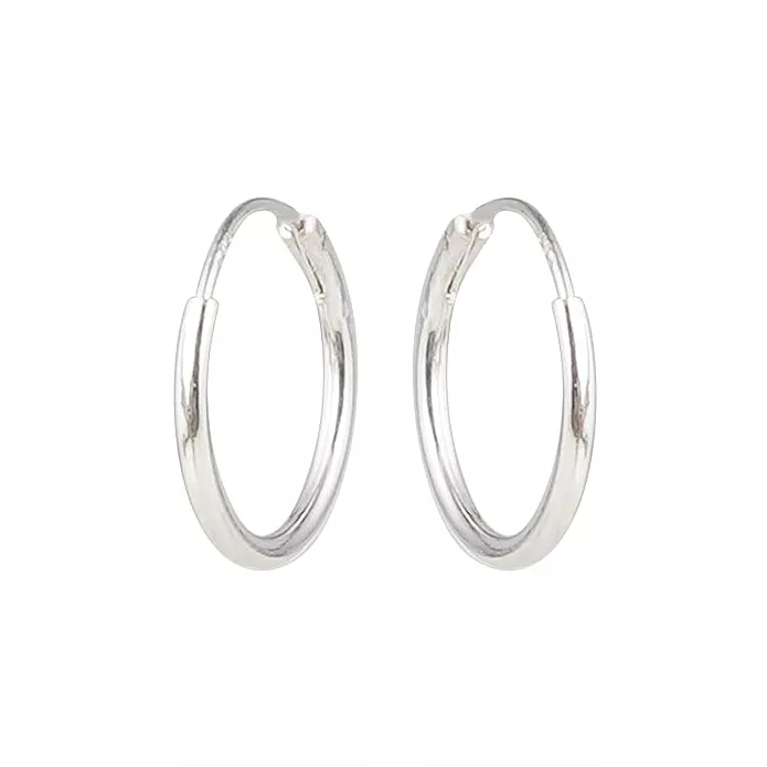 925 Pure Silver Plain Earrings For Baby Girls