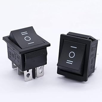 DPDT 16 Amp 6 Pins Mini Toggle Switch - 3 Position ON/Off/ON for Car, Auto, and Boat DPDT 16 Amp 6 Pins Mini Toggle Switch - 3 Position ON/Off/ON for Car, Auto, and Boat