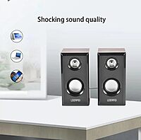 HAMMOK VINTAGE Wooden USB Speaker – Stylish Brown & Black, Rich Sound | Perfect for Home, Office & Retro Audio Lovers