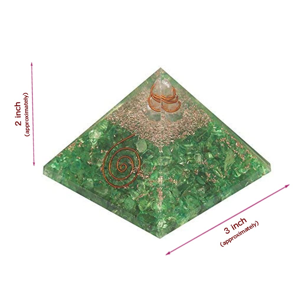 Green Orgonite Pyramid