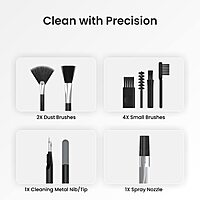 Portronics Clean N 19-in-1 Gadget Cleaning Kit – Brushes, Wipes & Tools