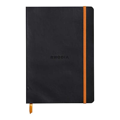 Rhodia Rhodiarama Softcover Notebook A5  Black DOT GRID