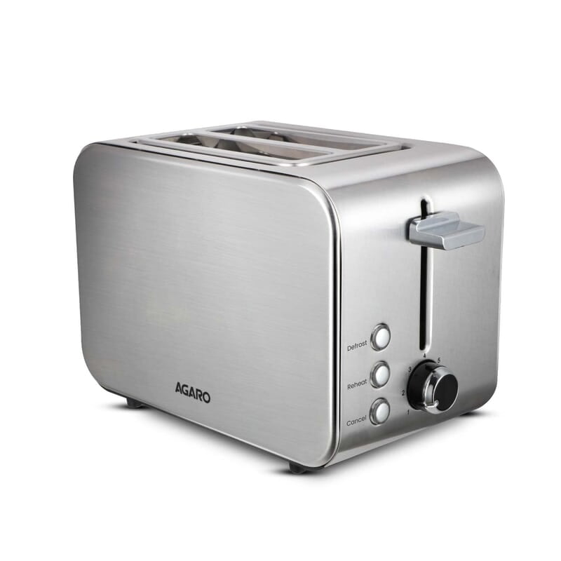 AGARO GRAND 2 Slice Stainless Steel Pop Up Toaster 850W