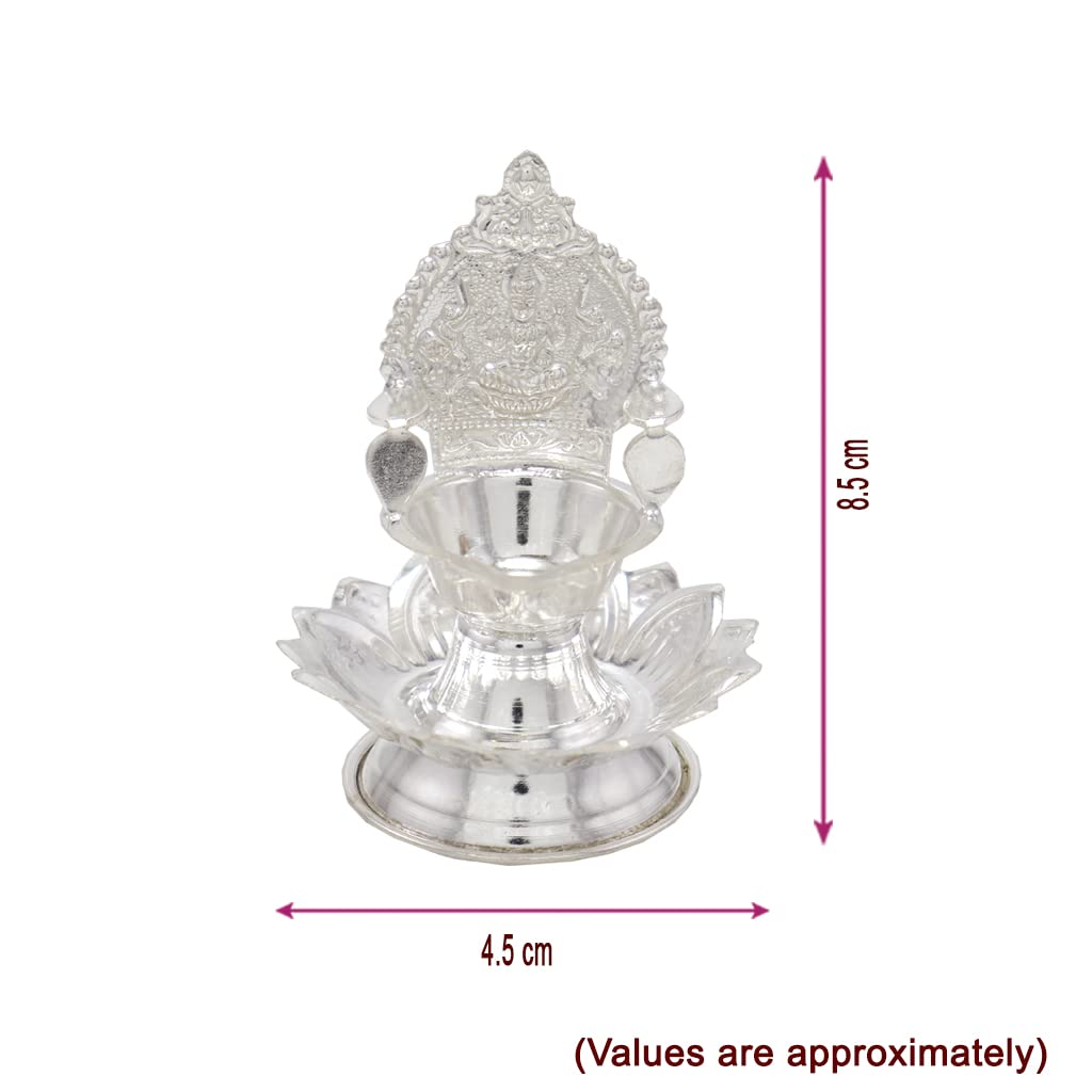 Silver Lotus Kamatchi Diya