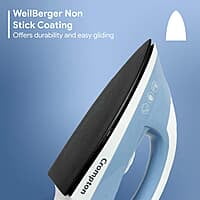 Crompton Brio 1000-Watts Dry Iron with Weilburger coating