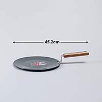 Wonderchef Ebony Roti Tawa 28cm Non Stick Tawa  4.06mm Wooden Handle