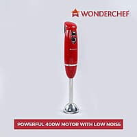 Wonderchef Crimson Edge 400 W Electric Hand Blender 2 Speed Selection