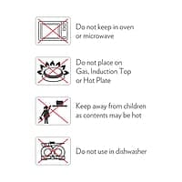 Borosil - Stainless Steel Insulated Curry Server, Set of 2 (500ml + 900ml) Silver