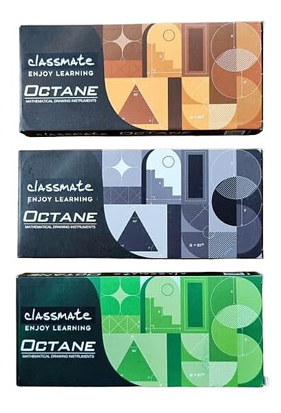 Classmate Octane Geometry Box Plastic Board (Pack Of 1)