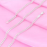 Sterling Silver Chain With Fish Pendant Modern Style For Men