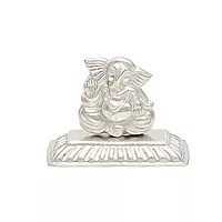 God Ornament Silver Vinayagar Idol