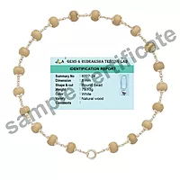 Pure Silver-Tied Tulasi Mala for Ayyappan Devotees