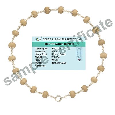 Pure Silver-Tied Tulasi Mala for Ayyappan Devotees