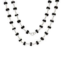 Original Karungali Mala with Silver Tied