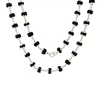 Original Karungali Mala with Silver Tied