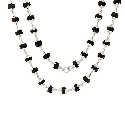 Original Karungali Mala with Silver Tied Original Karungali Mala with Silver Tied