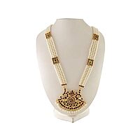 Bharatanatyam Long Necklace | Traditional Temple Dance Jewelry Haram