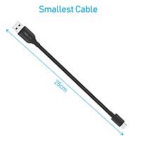 Portronics Konnect Core Mini Long Micro USB Cable – Fast Charging & Reliable Power for Micro USB Devices