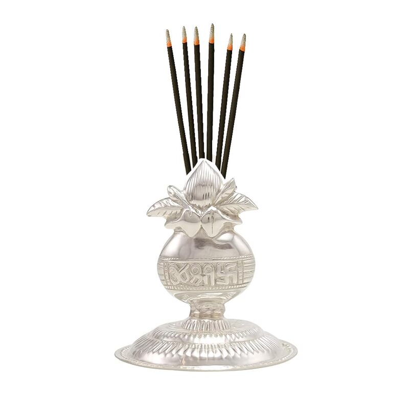 Silver Kalash Idol / Incense Holder