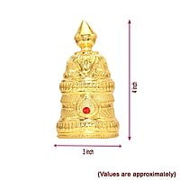 God Ornament Gold Plated Full Round Crown