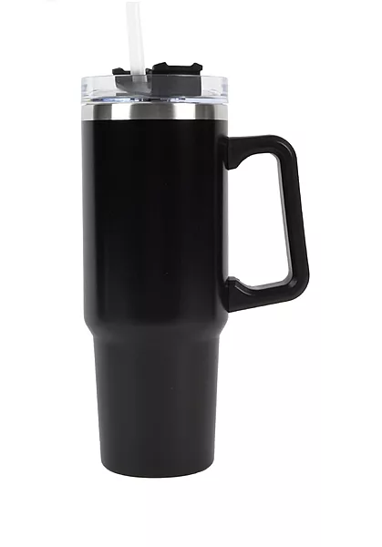1200ml Steel Hot and Cold Tumbler - 1 straw