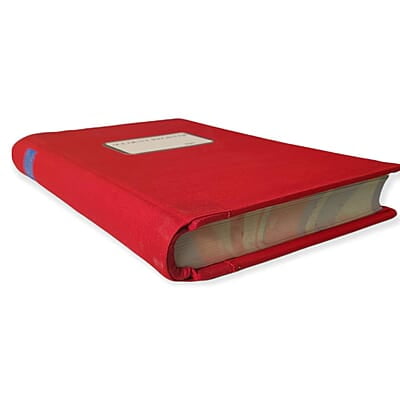 Ruled Register Red Cloth Binding