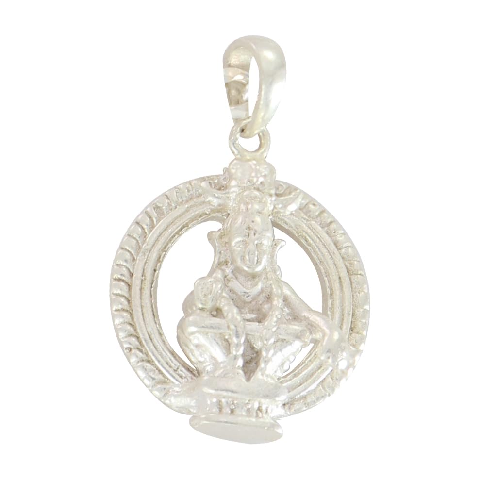 Sterling Silver Chain with Ayyappan Pendant