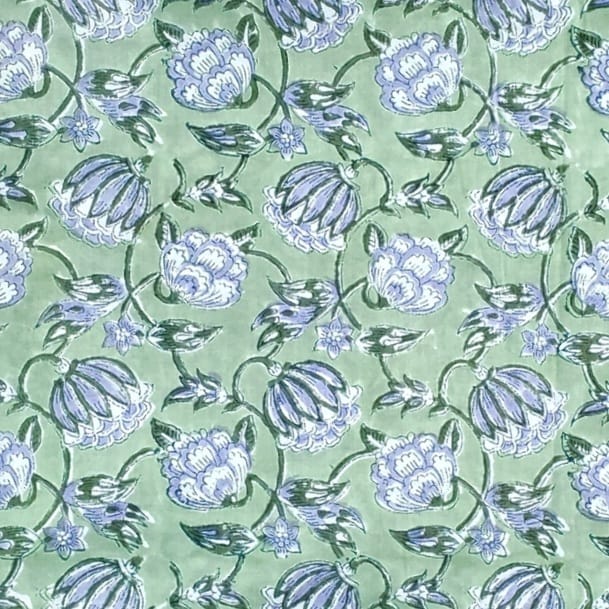 Sanganeri Handblock Cotton Fabric #52