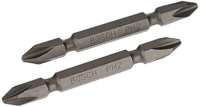 Bosch Metal 2608521039 65 Mm Double Ended Bit Set Ph2/Ph2, Pack Of 10